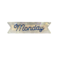 Individual Days of the Week Hair Clips
