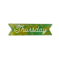 Individual Days of the Week Hair Clips