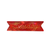 Individual Days of the Week Hair Clips