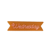 Individual Days of the Week Hair Clips