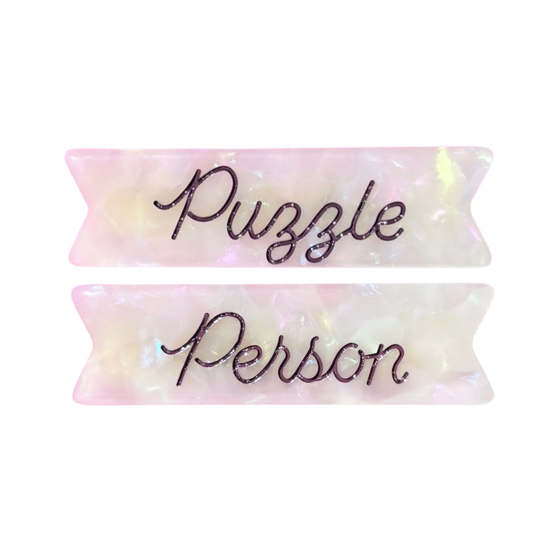Puzzle Person Pieceworks x Eugenia Collab Hair Clips